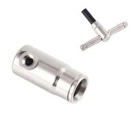 Accouplement à verrouillage Slip-Lok, coude, té, croix, raccord de buse, té de buse, extrémité de buse, raccord de bouchon d'extrémité pour brumisation 2pcs Quick-connect final double