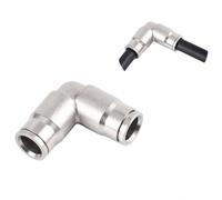 Accouplement à verrouillage Slip-Lok, coude, té, croix, raccord de buse, té de buse, extrémité de buse, raccord de bouchon d'extrémité pour brumisation 2pcs Quick-connect elbow