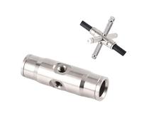 Accouplement à verrouillage Slip-Lok, coude, té, croix, raccord de buse, té de buse, extrémité de buse, raccord de bouchon d'extrémité pour brumisation 2pcs Quick-connect straight through four holes