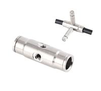 Accouplement à verrouillage Slip-Lok, coude, té, croix, raccord de buse, té de buse, extrémité de buse, raccord de bouchon d'extrémité pour brumisation 2pcs 90° quick-connect straight double