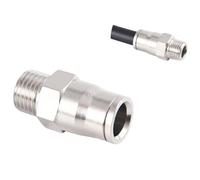 Accouplement à verrouillage Slip-Lok, coude, té, croix, raccord de buse, té de buse, extrémité de buse, raccord de bouchon d'extrémité pour brumisatio 2pcs Quick-connect valve connection (1/4 thread)