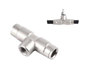Accouplement à verrouillage Slip-Lok, coude, té, croix, raccord de buse, té de buse, extrémité de buse, raccord de bouchon d'extrémité pour brumisation 2pcs 1/8 quick-connect straight single