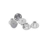 Accouplement, Accouplement à bride, accouplement rigide, 5 pièces Guide moteur Coupleur d'arbre Connecteur Axe Roulement Raccords(6.35mm)