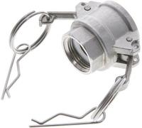 Accouplement Camlock DN 20 (3/4'') en acier inoxydable G 3/4'' à filetage femelle Type D EN 14420-7 (DIN 2828)