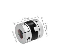 Accouplement CHC en alliage d'aluminium à serrage rapide, à réglage croisé, à glissière croisée, pièces CNC CHC-55x58(CHC-55x58-22X24)