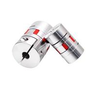 Accouplement d'arbre à deux mâchoires CNC D25L30, connecteur d'accouplement flexible en aluminium for moteur CNC, 4/5/6/6,35/8/10/12/14 mm