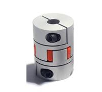 Accouplement d'arbre à mâchoire de serrage, 1 pièce D40 L50 Coupleur 6 mâchoires flexible Connecteur moteur Alésage 12 mm 22 Joint couplage élastique en aluminium prune(14X14mm)