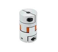 Accouplement d'arbre à mâchoire de serrage, 1pc 14x22mm coupleur D14L22 aluminium prune accouplement flexible connecteur moteur for vis billes(4mm to 6.35mm)