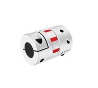 Accouplement d'arbre à mâchoire de serrage, 4 pièces coupleur flexible en aluminium prune D20 L25 coussinet caoutchouc solide 6 mm,35 8 10 couplage trou connecteur moteur joint(6x8mm)
