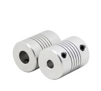 Accouplement d'arbre à mâchoire Flexible en aluminium D19 * L25, 5 8 6 8 10mm, coupleur de moteur pas à pas à axe Z, pièces d'imprimante 3D(6x10)
