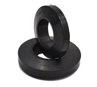 Accouplement d'arbre de tampon flexible, 5 pièces couleur noire 10/14/18/24/30/38/45 mm anneau élastique en caoutchouc diamètre intérieur - absorbant les chocs for machines industrielles(24x45x12mm)