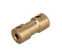 Accouplement d'arbre Moteur Laiton Pièce d'avion Voiture RC Jouet | Accouplement d'arbre laiton précision voiture RC assurant une transmission de puissance fluide ModèLe