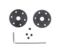 Accouplement de roulement à bride isolant en alliage d'aluminium galvanisé, coupleur de Support d'arbre de guidage, modèle RC moteur noir, accessoires d'imprimante 3D