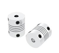 Accouplement de serrage rigide en aluminium 1 pièces D19L25 axe en aluminium accouplement Flexible moteur pas à coupleur accouplements d'arbre imprimante 3D(8mm to 10mm)