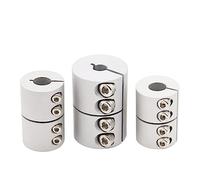 Accouplement de serrage rigide en aluminium 1 pièces D20L25 accouplement rigide d'imprimante 3D vis de coupleur d'arbre en alliage d'aluminium(6x6)