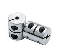 Accouplement de serrage rigide en aluminium 1 pièces D25L25 imprimante 3D partie vis sans fin en aluminium coupleur rigide accouplement 5x12mm for moteur électrique CNC Machine(6.35x8)