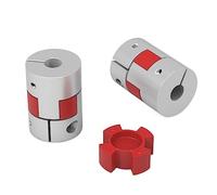 Accouplement de serrage rigide en aluminium 1 pièces D25L35 coupleur aluminium prune accouplement d'arbre Flexible connecteur de moteur CNC accouplements flexibles(6.35mm-6.35mm)