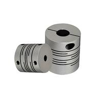 Accouplement de serrage rigide en aluminium 1 pièces D28.5L38 CNC Enoder arbre Flexible couplage moteur en alliage d'aluminium coupleur(7X12.7)