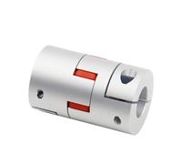 Accouplement de serrage rigide en aluminium Coupleur à trois mâchoires D25 L35 5/6/6.35/8/9.525/10/12/14mm, connecteur de moteur d'arbre prunier en aluminium, couplage Flexible(6mm to 6.35mm)