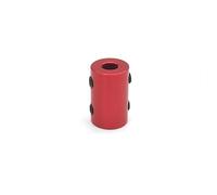 Accouplement en alliage d'aluminium D12L20, rouge, rigide, supérieur, 2/2,3/3/3,17/4/5/6 mm, axe à griffes CNC, arbre de connexion for moteur pas à pas(3.17mm to 3.17mm)