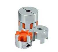 Accouplement flexible en aluminium D65L90 à quatre mâchoires, connecteur d'arbre de moteur, diamètre intérieur 16-45 mm, for coupleur à vis à billes(19mm to 19mm)