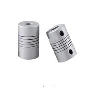 Accouplement flexible en aluminium for axe Z, 2 mm, 3 mm, 4 mm, 5 mm, 6 mm, 6,35 mm, 8 mm, for moteur pas à pas, accouplement d'arbre, imprimante 3D, 1 pièce(6x7 1pc)