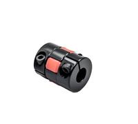 Accouplement Flexible en prune D25 L30, mâchoire CNC, alésage d'accouplement de moteur 5mm 6mm 8mm 9mm, pince d'arbre à vis, coupleur en aluminium(6mm to 6mm)