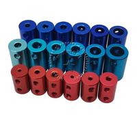 Accouplement rigide en aluminium for arbre de 2 mm/3 mm/3,17 mm/4 mm/5 mm/6 mm/6,35 mm/7 mm/8 mm/10 mm ; connecteur de moteur à accouplement rigide(6mm-6mm)