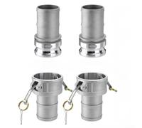 Accouplements à camlock en aluminium de type A et type D pour assemblage de tuyaux réutilisables dans la construction d'irrigation et la manipulation des fluides de processus (1)