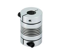 Accouplements à soufflet D32 L48 accouplement à soufflet en alliage d'aluminium, encodeur pas à pas, servomoteur, vis à ressort élastique et Flexible(6x15)