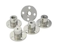 Accoupleur rigide à guidage, Écrou fileté d'arbre à bride, accouplement M3 M4 M5 M6 M8 45, coupleur rigide en acier, Guide de Support