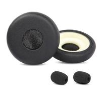 ACCOUTA Coussinets d’Oreille Remplacement Compatible avec Jabra Evolve 65 UC 65MS / Evolve 20 30 40 65 UC/MS/SE Casque Audio Oreillettes et Coussinets avec Premium Cuir protéiné et Mousse à mémoire