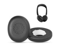 ACCOUTA Coussinets d’Oreille Remplacement Compatible avec Jabra Evolve2 65 Flex Wireless Stereo Casque Audio Oreillettes et Coussinets avec Premium Cuir protéiné et Mousse à mémoire