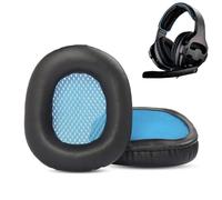 ACCOUTA Coussinets d’Oreille Remplacement Compatible avec Sades SA810 SA-810 Casque Audio Oreillettes et Coussinets avec Premium Cuir protéiné et Mousse à mémoire