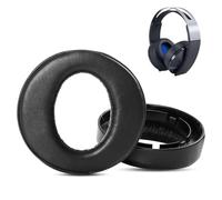 ACCOUTA Coussinets d’Oreille Remplacement Compatible avec Sony PS4 Platinum Wireless Casques d'écoute Oreillettes et Coussinets avec Premium Cuir protéiné et Mousse à mémoire