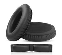 ACCOUTA Coussins d’Oreille et Arceau Coussin Remplacement Compatible avec KRK KNS6400 KNS8400 6402 8402 Casques d'écoute Oreillettes et Coussinets avec Premium Cuir protéiné
