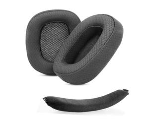 ACCOUTA Coussins d’Oreille et Arceau Coussin Remplacement Compatible avec Logitech G533 Casque Audio Oreillettes et Coussinets avec Respirant Tissu et Mousse à mémoire