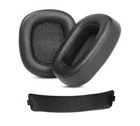 ACCOUTA Coussins d’Oreille et Arceau Coussin Remplacement Compatible avec Logitech G935 G933 G635 G633 Casque Audio Oreillettes et Coussinets avec Premium Cuir protéiné et Mousse à mémoire
