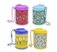 Accroche-Clés Range-Pièces | Boîte À Monnaie Breloque Sac,avec Fermoir Sécurisé Porte-Monnaie Porte-Clés | pour Une Habitude D'Épargne Femmes Hommes Ados Voyage Tote Bag Sac À Dos Décoration