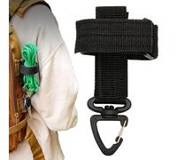 Accroche Gants de Travail,Accessoire pour Ceinture de Service - Système de Fixation Rapide Boucle Métallique Polyvalent pour Sac à Bandoulière Veste Sac à Dos Corde et Clés, Noir, Se référer à la