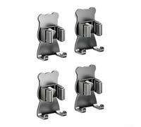 Accroche pour balai Auto-Serrante Design pour Teddy Bear Accroche | Design mignon, mécanisme auto-serrant, maintient fermement, empêche la pour chute, décoratif