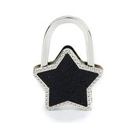 Accroche Sac Porte-Sac Crochet de Sac à Main Pliable Forme Etoile (Noir)