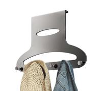 Accroche-serviettes Par-Dessus Porte - Étagère de rangement Métallique Gagne-place pour Salle Bain | Organisateur pour derrière la porte - Pour Salle De Bain, Chambre, Appartement, Entrée, Toilettes,