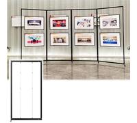 accroche tableau Chevalet d'exposition d'art avec roulettes, structure en aluminium portable, support de suspension robuste pour galeries professionnelles(8pcs,31.5" x 70.9"(80 x 180 cm))