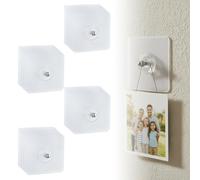 Accroche Tableau Sans Percer,Crochets Adhesifs Muraux,Crochet Mural Adhesif,Attache Cadre Adhésif Crochets pour Accroche Cadres Photo, Art Mural, Décoratives (20PCS)