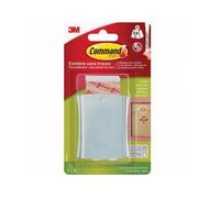 3M Command – Crochet adhésif pour tableaux XL argenté, 1 crochet + 4 grandes languettes (3,6 kg)