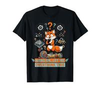 Accrochez-Le Let Me Overthink This Funny Cute Fox Graphic T-Shirt Graphique avec Valeur