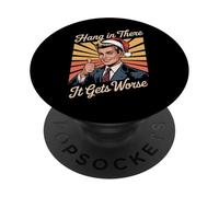 Accrochez-Vous, ça Devient Encore Pire en Disant Un Noël Sarcastique PopSockets PopGrip Adhésif