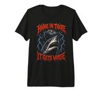 Accrochez-Vous, ça Devient Pire ! Shark Swimmer T-Shirt Haut de Gamme