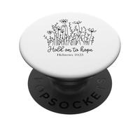 Accrochez-Vous pour espérer Que Les Hommes chrétiens Aiment Dieu Jésus PopSockets PopGrip Adhésif